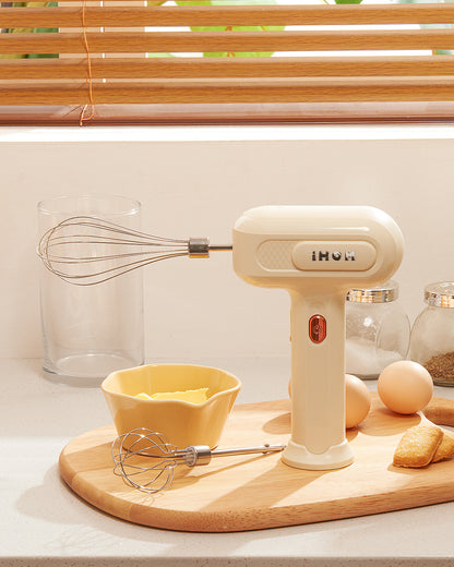 iHOM 3-Speed Electric Hand Mixer with Whisk IHM-1001E Self-Control Electric Mixer